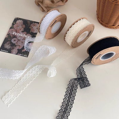 蕾丝花边丝带蛋糕盒装饰鲜花包装材料缎带镂空diy蝴蝶结纱带绑带