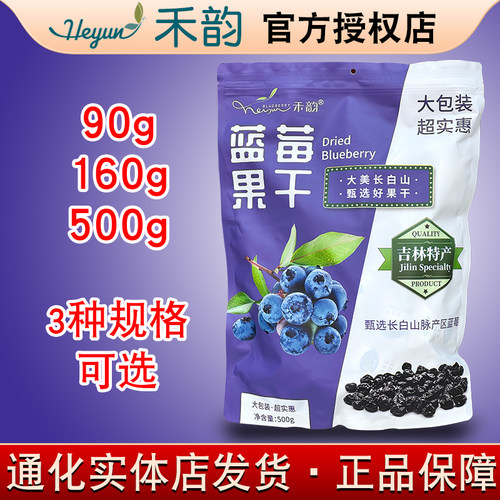 禾韵蓝莓果干500g 160g 90g（独立小袋包装）吉林长白山特产
