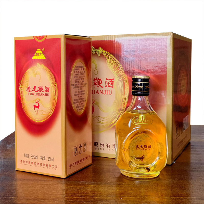 鹿尾鞭酒麗王通化万通葡萄酒出品3950ml