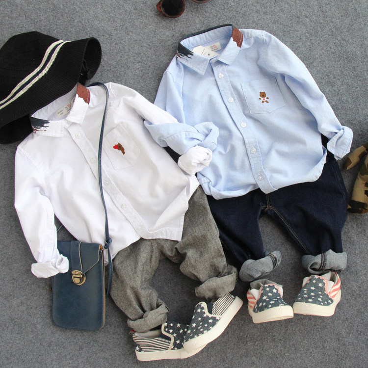 Chemise garcon à manche longue - Ref 2074946 Image 1