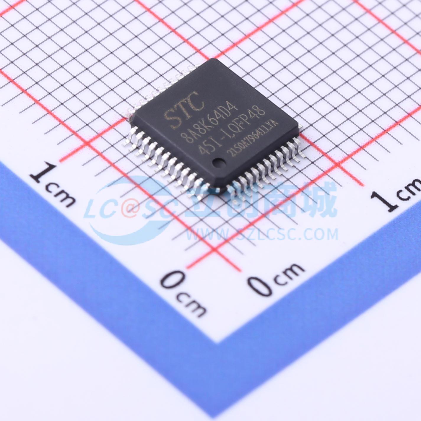 单片机(MCU/MPU/SOC) STC8A8K64D4-45I-LQFP48 STC8A8K64D4-45I-L