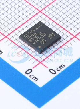 全新原装 GD32C103TBU6 封装 QFN-36-EP(6x6) 单片机(MCU/MPU/SOC