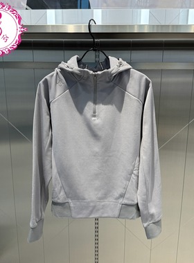 DESCENTE迪桑特秋冬女士休闲时尚运动连帽半拉链卫衣D4432THD38