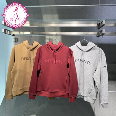 DESCENTE迪桑特2026春季男士休闲运动针织连帽卫衣D6131EHD50