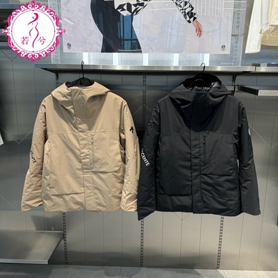 DESCENTE迪桑特冬季男女同款跑步休闲连帽保暖棉服D4433OPD60