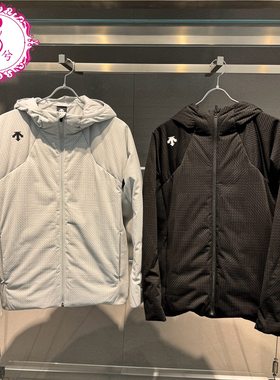 DESCENTE迪桑特2025冬季男士运动健身防钻绒连帽羽绒服D5431TDJ55