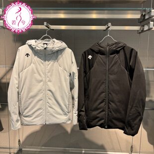 DESCENTE迪桑特2025冬季男士运动健身防钻绒连帽羽绒服D5431TDJ55