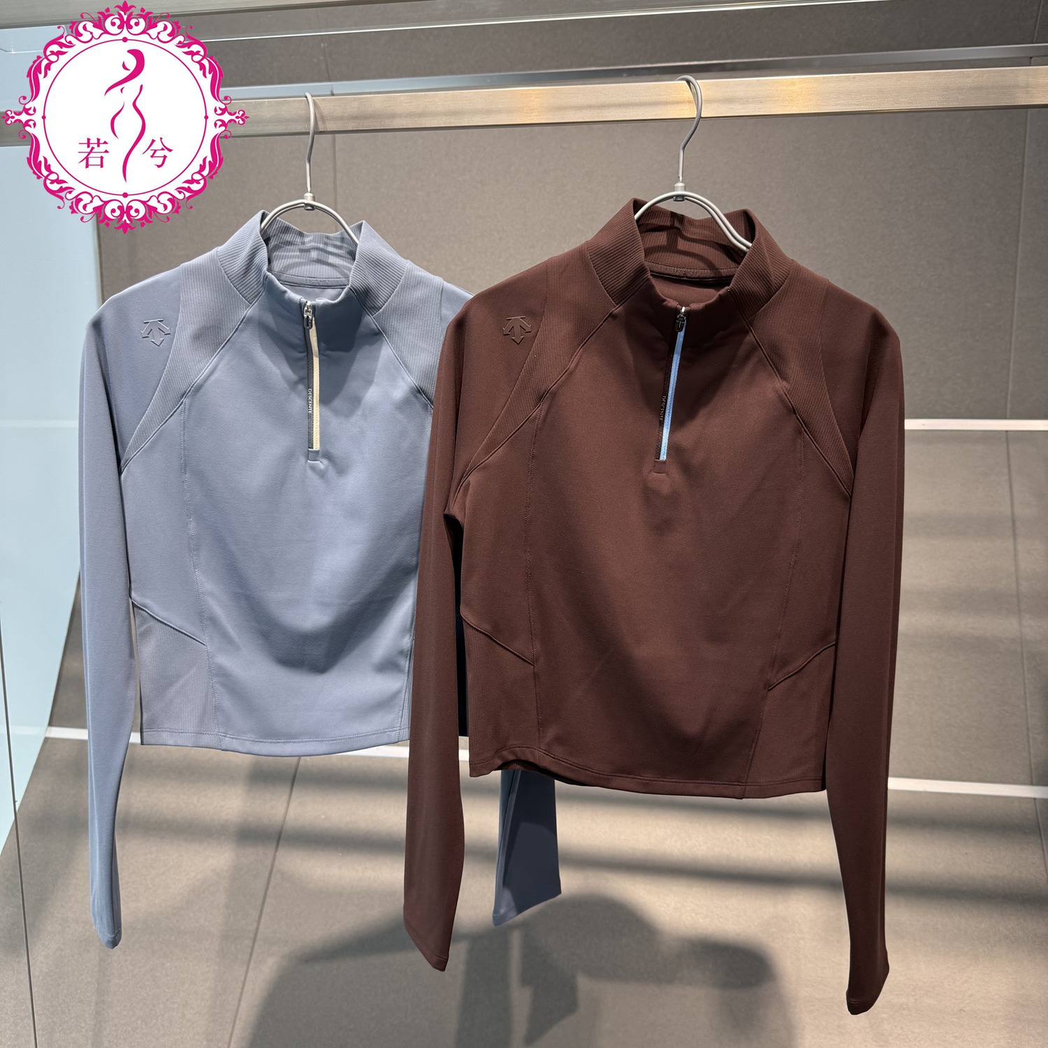 DESCENTE迪桑特2025秋冬女士休闲运动立领短款长袖卫衣D5432TTL40