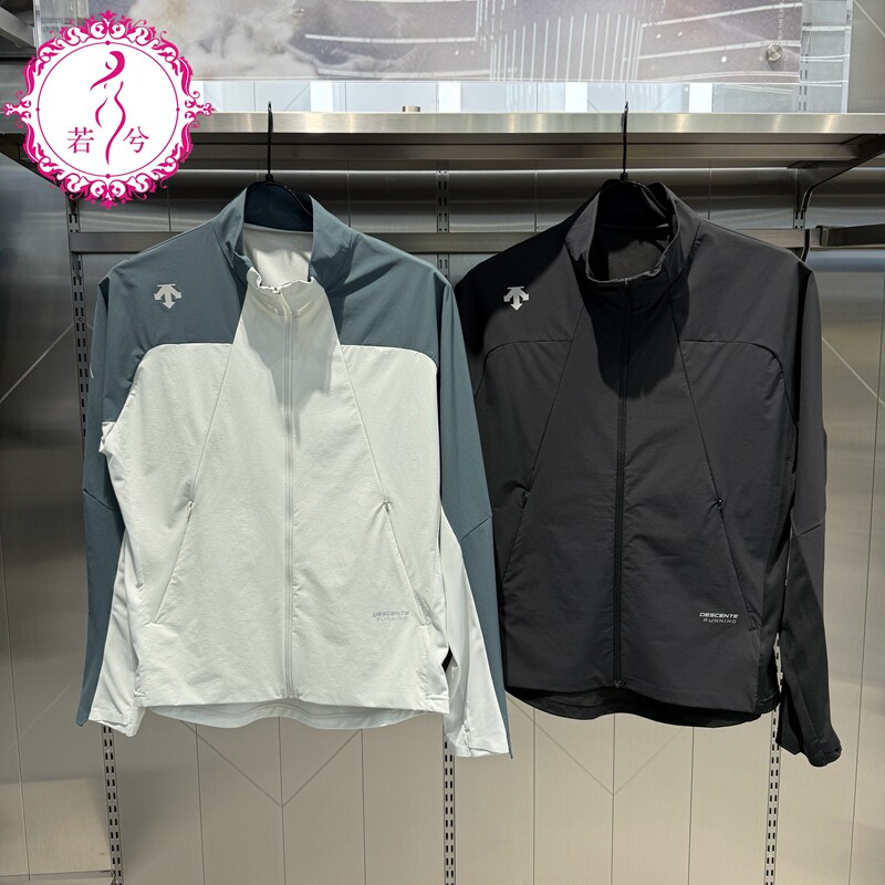 DESCENTE迪桑特夏季男士RUNNING跑步运动健身梭织上衣D4331RHW43