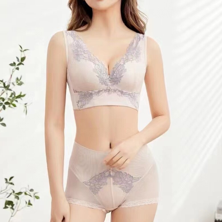 美容院内衣套装软钢圈收副乳