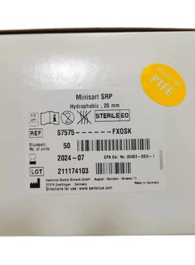 Sartorius赛多利斯Minisart SRP S7575-FXOSK针头滤器17575-ACK