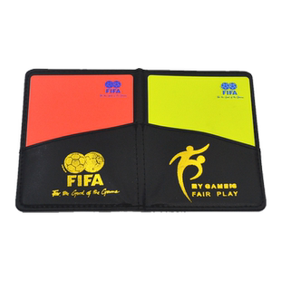 足球裁判员红黄牌 比赛犯规记录本工具 专用警告牌训练用品装备