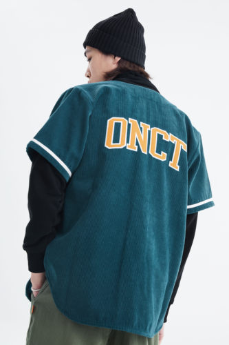 ONCT复古灯芯绒情侣刺绣潮流夹克