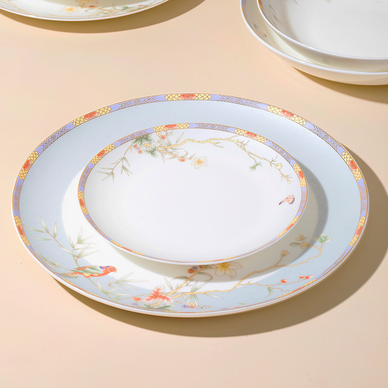 隆达骨瓷餐具醉溪亭深口盘子家用深盘子高级感吐骨碟家用食品级,餐饮具,盘,淘宝优惠券,粉丝福利购,淘宝优惠卷