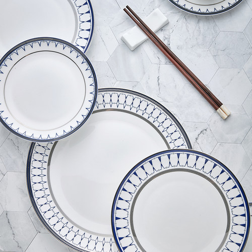 隆达骨瓷唐山碗碟套装高级家用