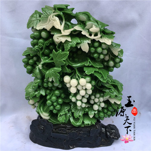 多子多福家居客厅中式风仿寿山石