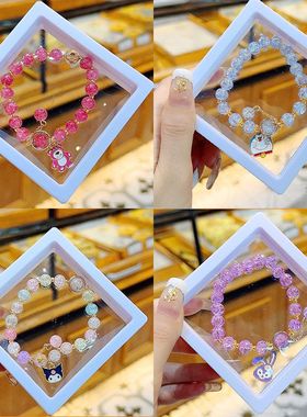 同款学生爆花琉璃手链手工