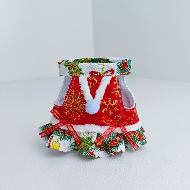 圣诞情侣胸背分体牵引绳狐獴龙猫土拨鼠松貂豚鼠花枝youyou爱宠屋