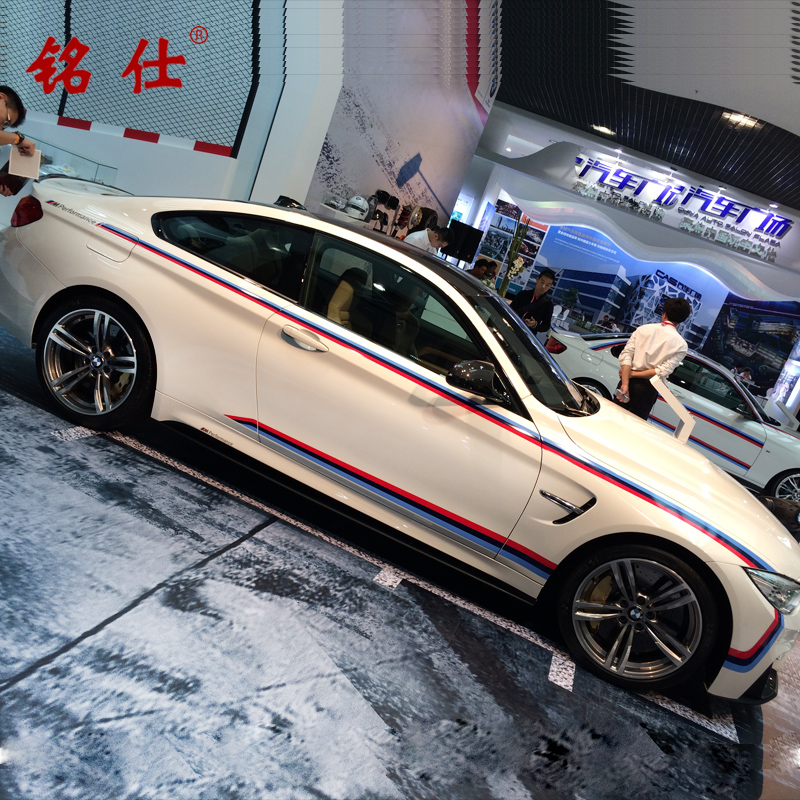 铭仕拉花腰线改装车门贴