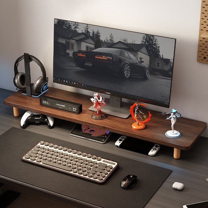 电脑桌台式显示器增高架底座托架办公桌隔板置物架收纳架支撑架子