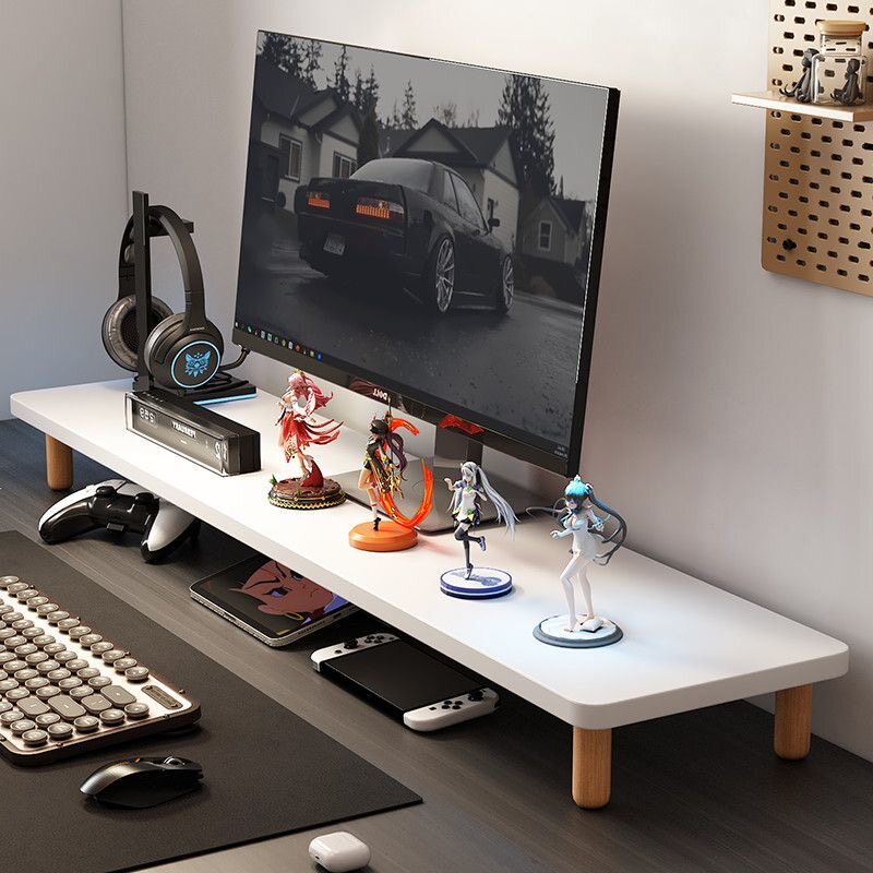 台式显示器增高架底座托架电脑桌办公桌隔板置物架收纳架支撑架子