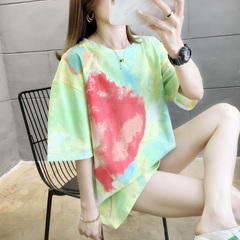 New tie dyed short sleeve T-shirt for women