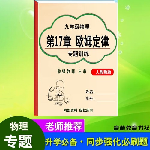 九年级初中物理专题必刷训练习本