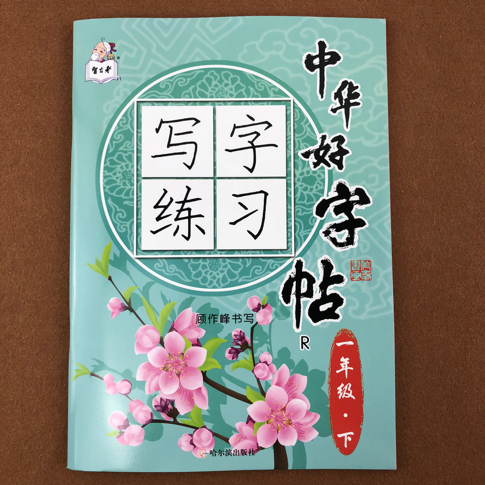 人教版一年级下册字帖写字练习中华好字帖小学生1年级下册课本教材同步田字格汉字描红本组词学写汉字课外作业练习本铅笔练字