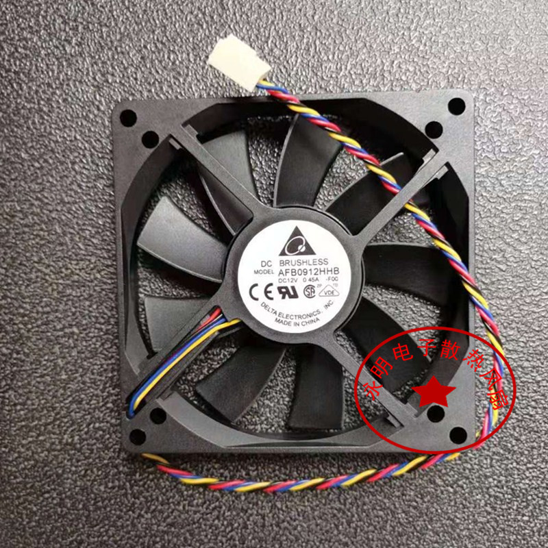 台达 9015 9cm DC12V 0.45A -F00 AFB0912HHB 4线pwm 散热风扇 电脑硬件/显示器/电脑周边 散热器/风扇 原图主图