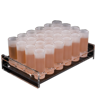 酒吧KTV洋酒杯shot杯 70ml直身高款磨砂子弹杯鸡尾酒杯烈酒杯套装