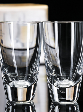 捷克进口无铅水晶玻璃子弹杯一口杯吞杯家用60ml小白酒杯烈酒杯