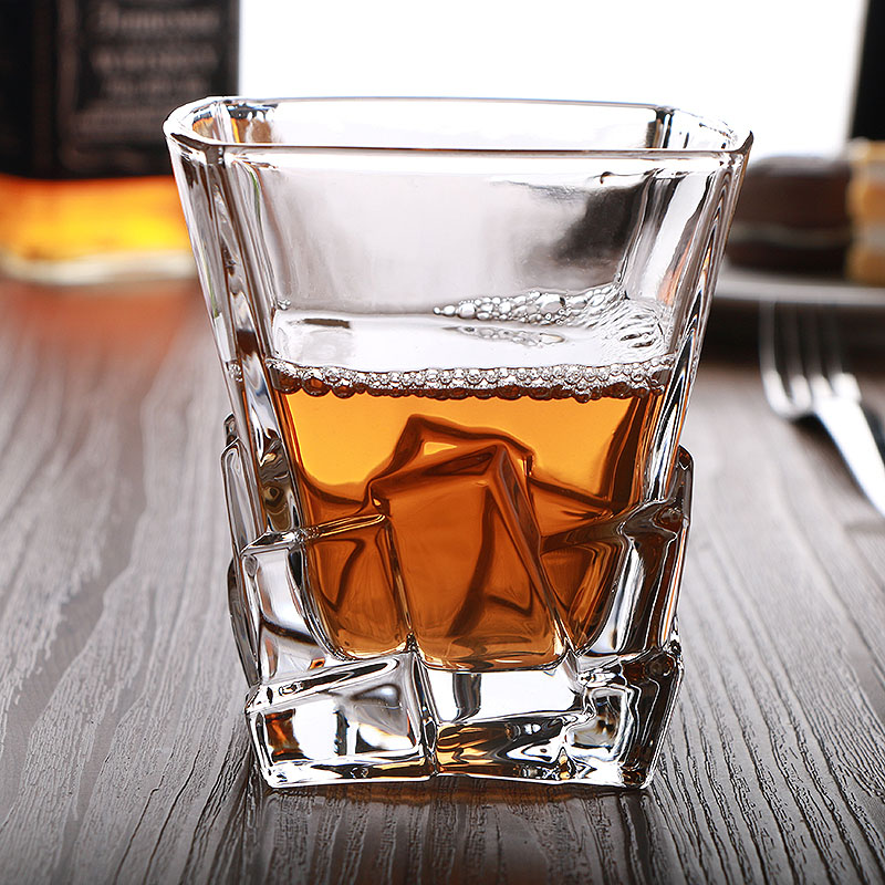 伯纳特水晶玻璃威士忌洋酒杯方形
