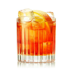 Fashion鸡尾酒杯 酒吧冰球杯Old 进口水晶条纹威士忌杯 古典杯