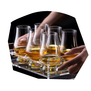 专业麦芽威士忌闻香杯 酒会指定专业闻香品鉴杯郁金香杯 杯架套装