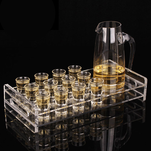 家用水晶玻璃白酒杯shot酒吧ktv