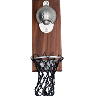 网红壁挂篮球啤酒开瓶器抖音磁铁吸冰箱贴开瓶器投篮筐精酿启瓶器