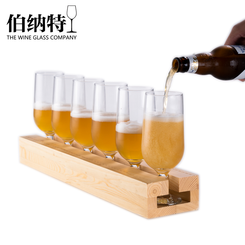 网红小酒馆一米精酿松木啤酒杯