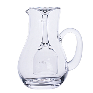 家用水晶玻璃白酒杯 中式小酒杯一口杯子弹杯 带刻度分酒器公道杯