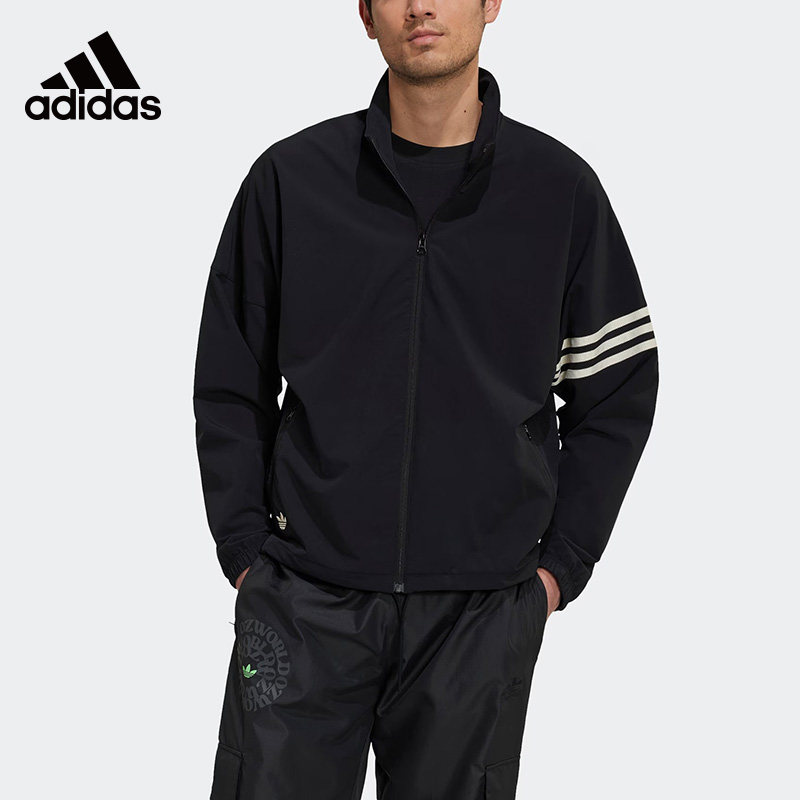 条纹立领夹克Adidas/阿迪达斯
