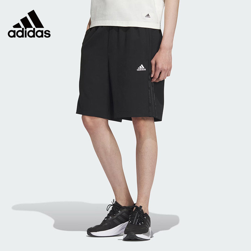 Adidas阿迪达斯男夏季休闲运动简约百搭梭织短裤宽松五分裤IN6509,运动服/休闲服装,运动中长裤／短裤,淘宝优惠券,粉丝福利购,淘宝优惠卷