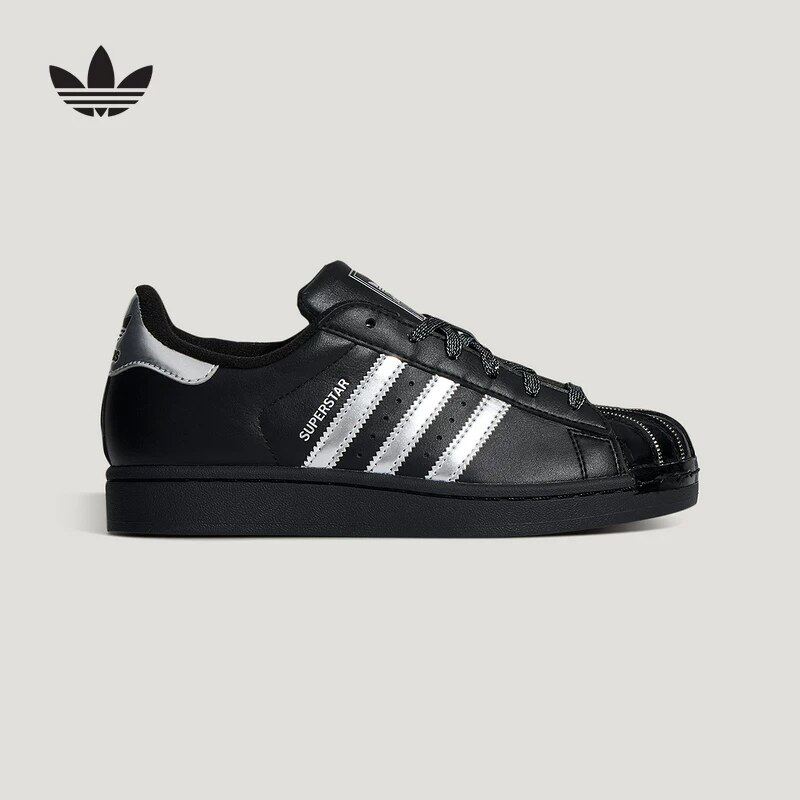 adidas阿迪达斯三叶草板鞋冬女SUPERSTAR II经典贝壳头鞋LA3778