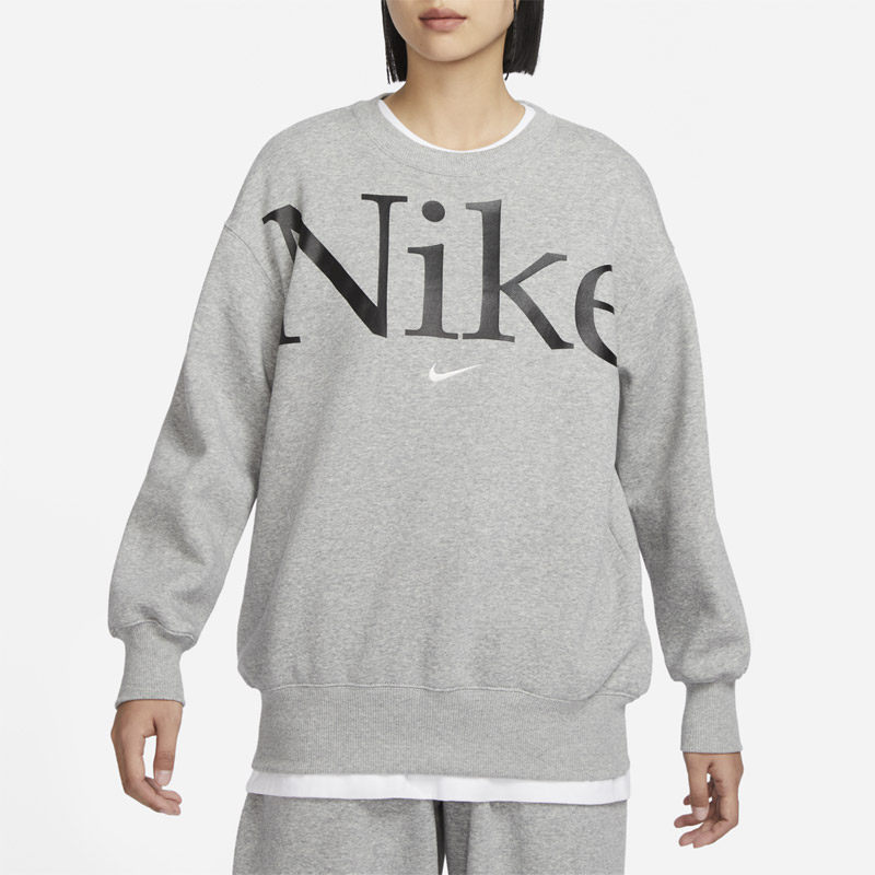 Nike耐克卫衣女2024春季新款时尚运动训练休闲圆领套头衫FN3655