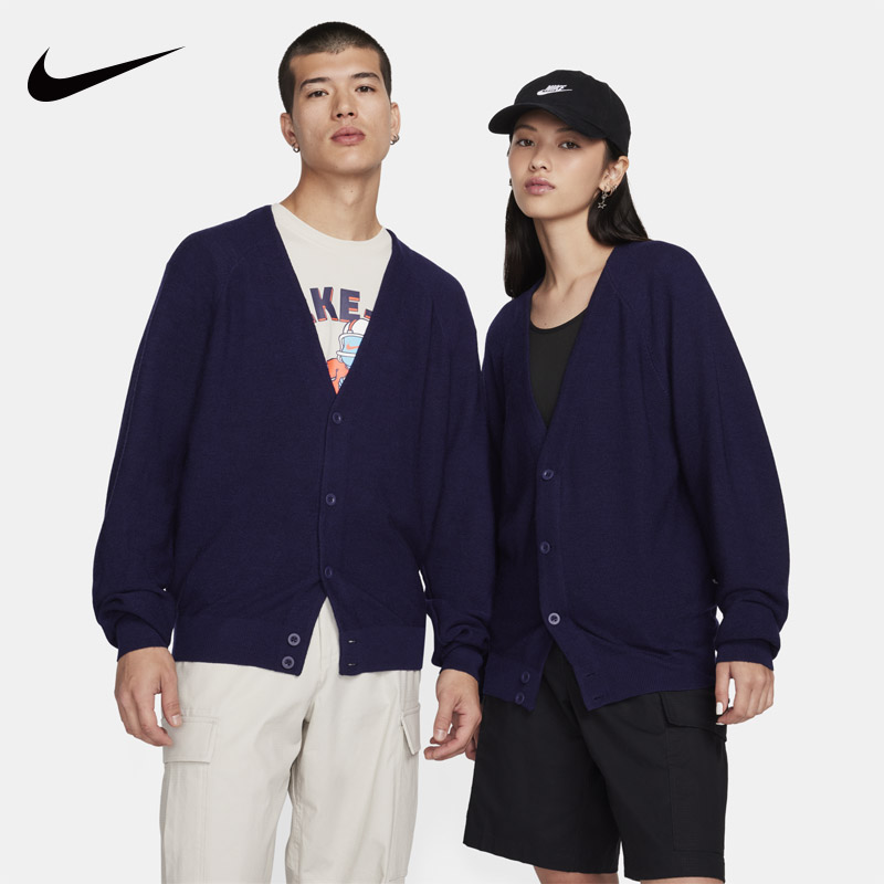 Nike耐克男女同款SB系列单排扣开衫休闲运动针织外套夹克FQ0516