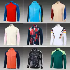 2025 autumn and winter long sleeved football training clothes, adult sportswear jerseys, playing clothes, warm football jackets, men's jackets