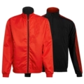 Red and Black Reversible L-Shaped Trench Coat