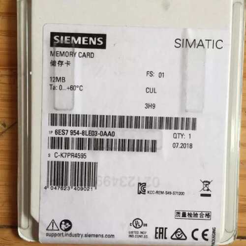 议价S7-1500 6ES7954-8LC03-0AA0 CPU记忆卡6ES79548LE030A