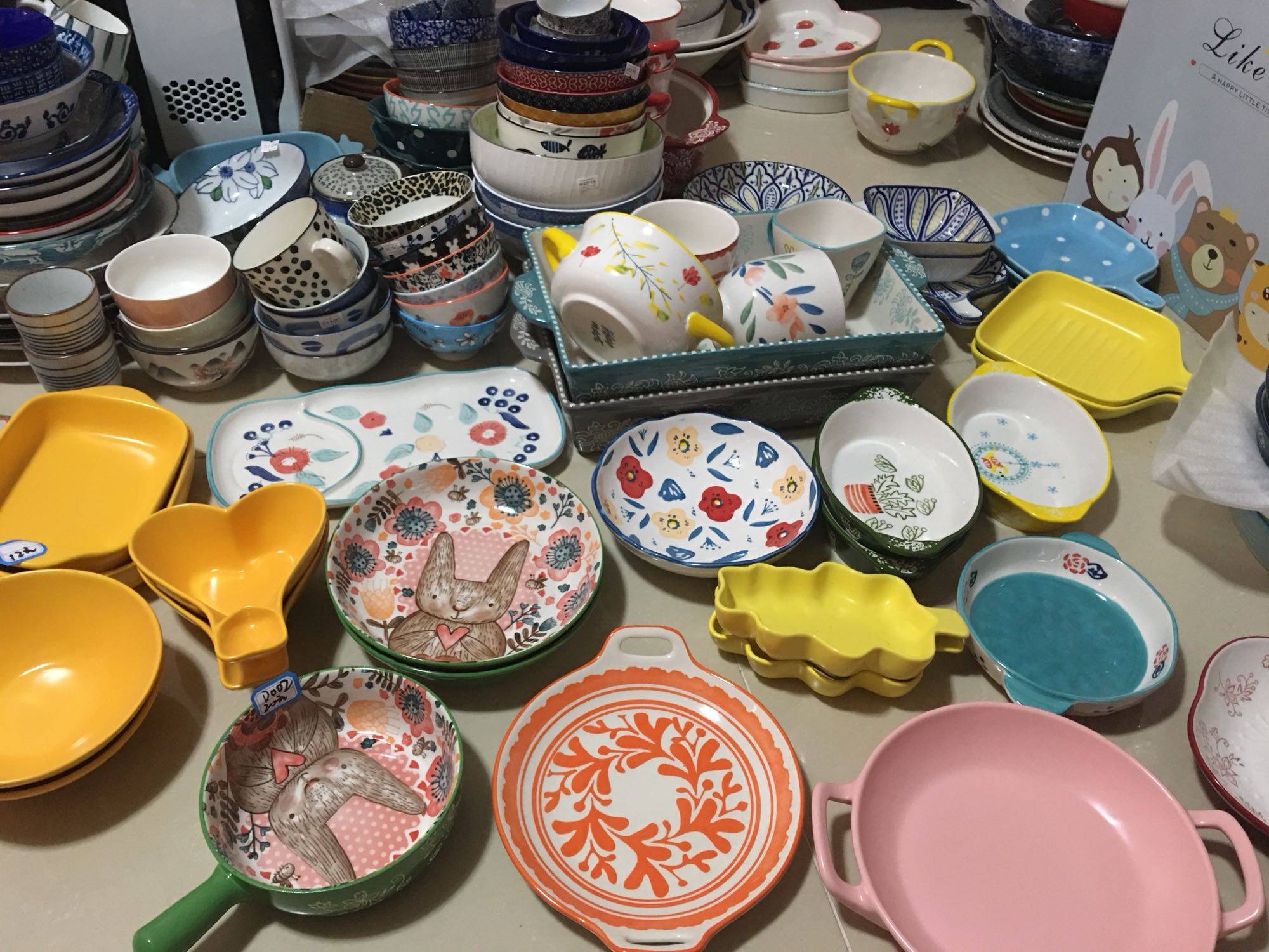 5-捡漏！高性价比微瑕孤品精美陶瓷烤盘碗米饭碗大汤碗杯碟餐具,餐饮具,盘,淘宝优惠券,粉丝福利购,淘宝优惠卷