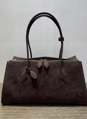 2025新款原厂皮滑绒 teckel 慵懒时髦简约百搭通勤托特包大包