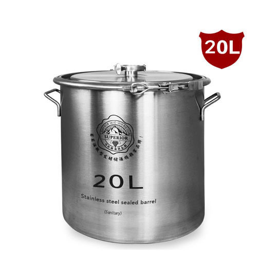 304不锈钢酿酒桶 发酵桶 储酒桶 酿酒罐 酵素桶 食品级酒桶 20L