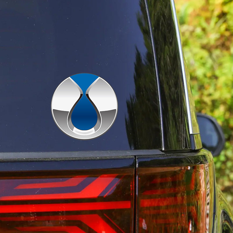 适用25款腾势D9 n9 z9 gt n7 n8汽车标志镭射车身C柱油箱盖装饰贴